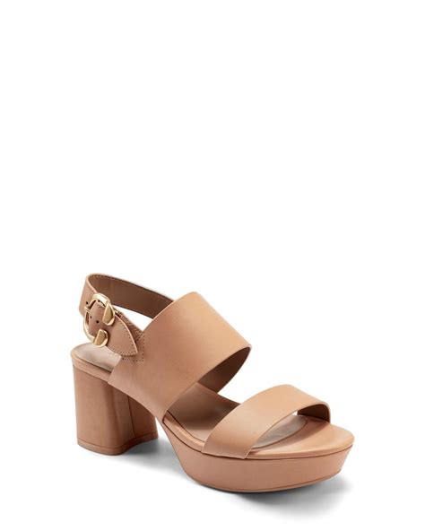 Camera Nude Leather Platform Sandal – Aerosoles